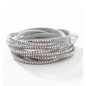 Touchstone Crystal Silver Bracelet with Multicolor Crystals